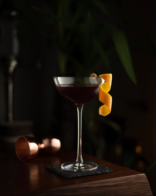 A Palmetto Twist, a Rum Manhattan